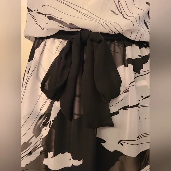 Express size SP  black/white dress - Picture 8 of 10